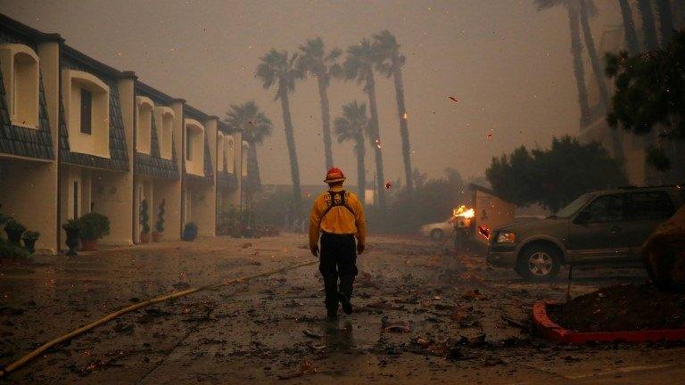 Firefighter in Malibu