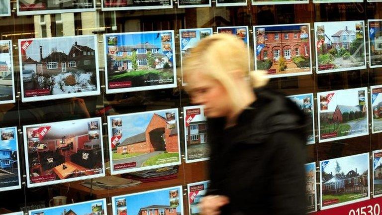 Estate agents window