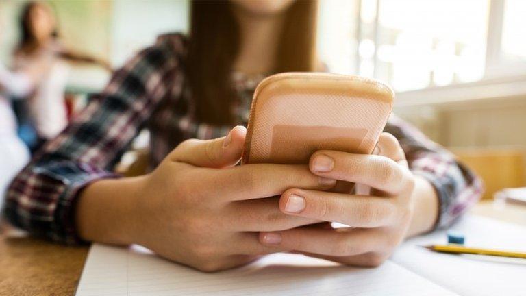 Girl with smartphone