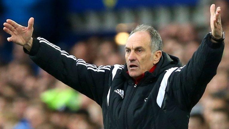 Swansea head coach Francesco Guidolin