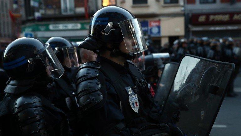 French riot police