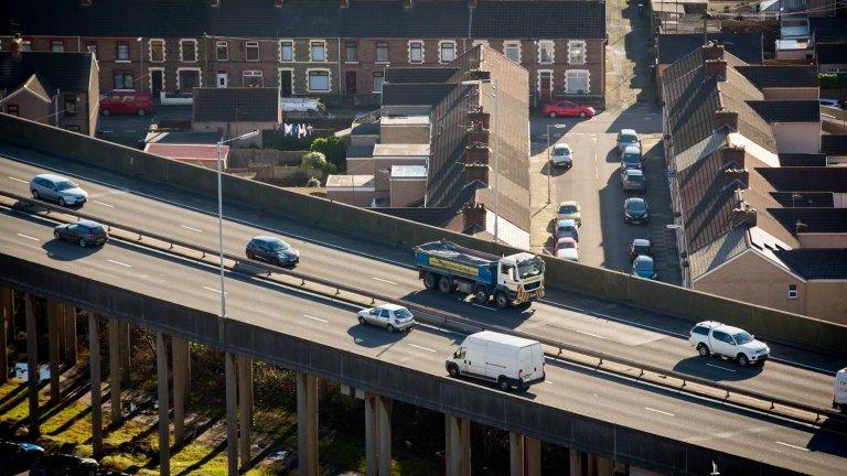 M4 near Port Talbot