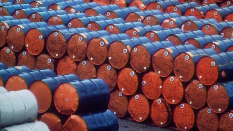 Oil barrels