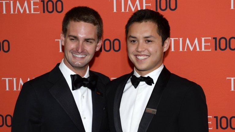 Evan Spiegel and Bobby Murphy