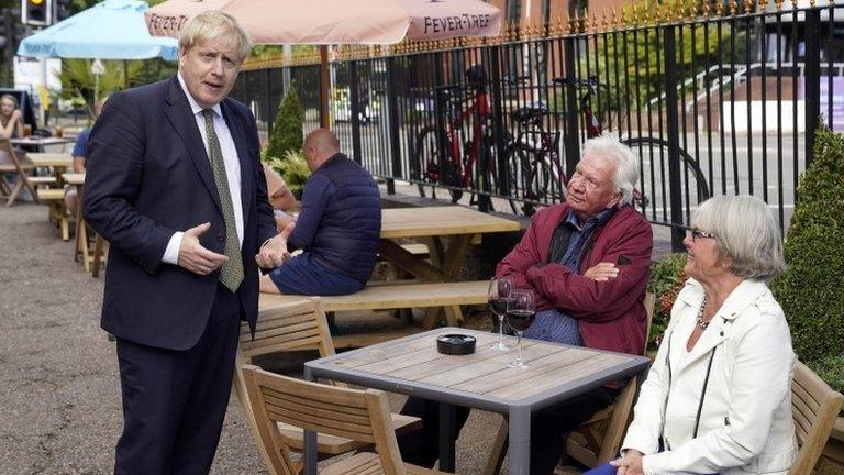 Boris Johnson meets pubgoers