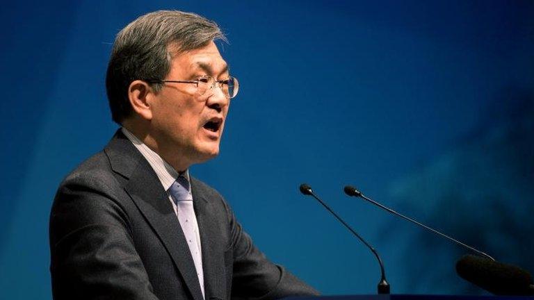 Kwon Oh-Hyun, co-chief executive officer of Samsung Electronics Co.,