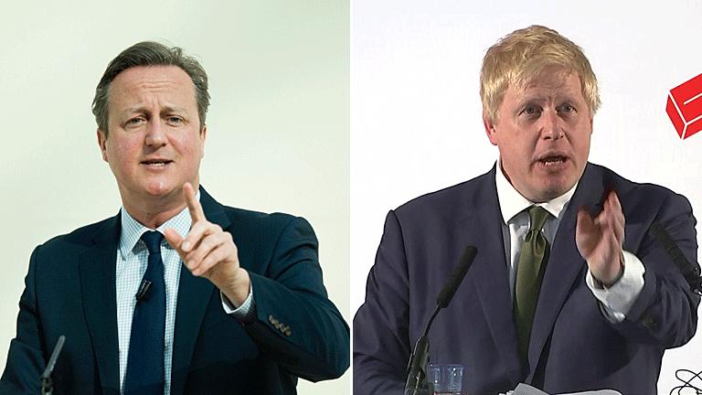 David Cameron and Boris Johnson