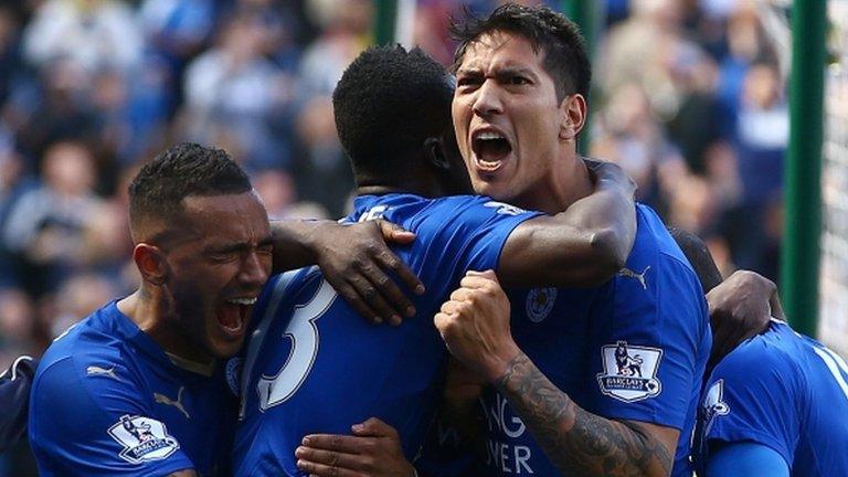 Leicester celebrate