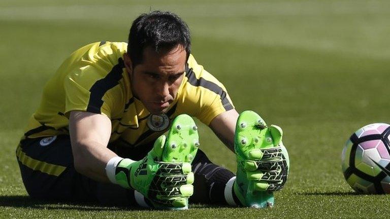 Manchester City keeper Claudio Bravo