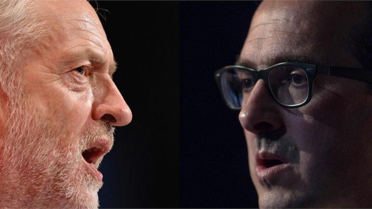 Jeremy Corbyn and Owen Smith