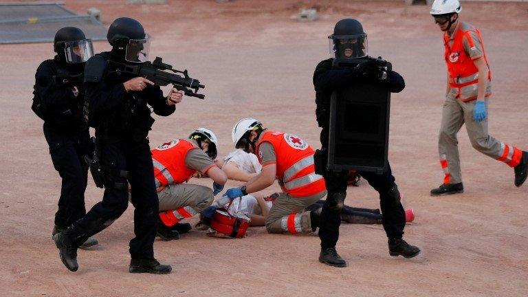 Security drill in Lyon