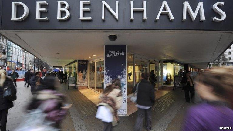 Debenhams store