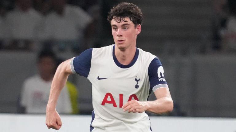 Archie Gray in Tottenham kit