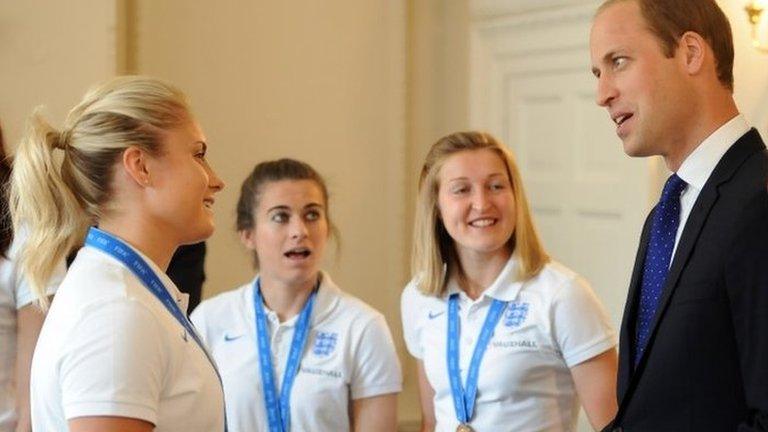 Prince William with Lionesses