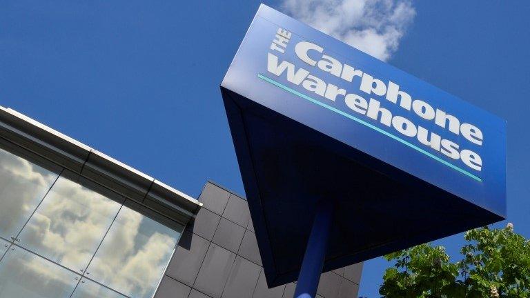 Carphone warehouse sign