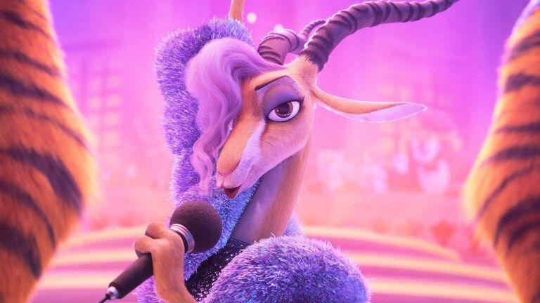 An animated Gazelle with a microphone.