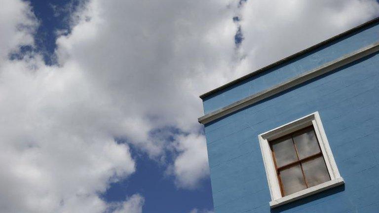 Clouds and house