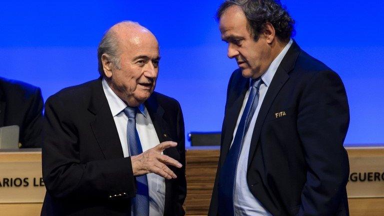 Sepp Blatter and Michel Platini