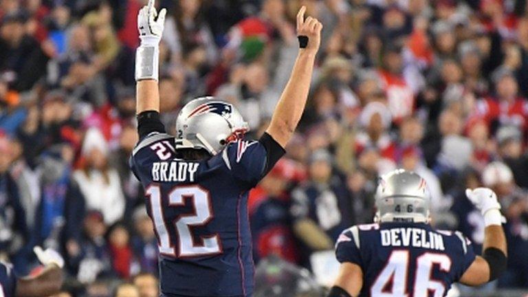 Tom Brady celebrates