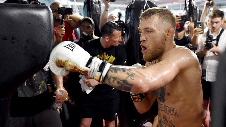 Conor McGregor training at the UFC Performance Institute