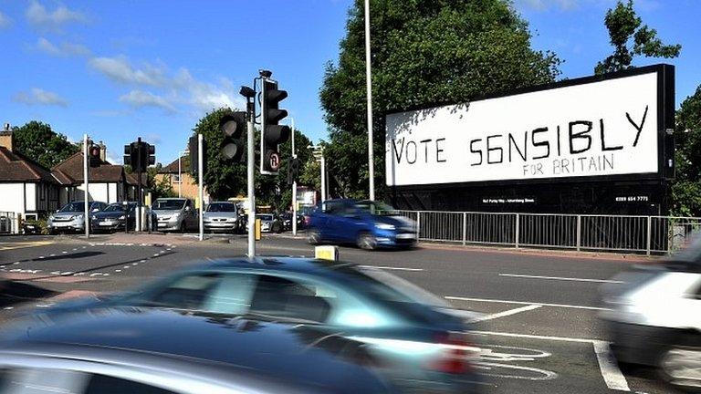 An election poster