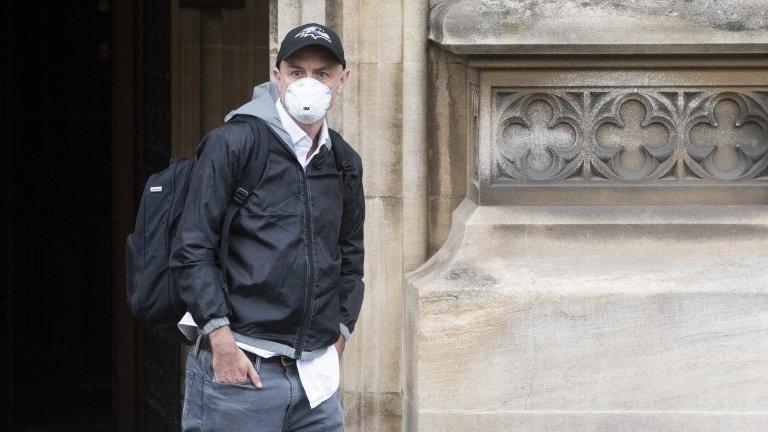 Dominic Cummings outside Parliament