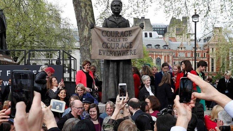 Millicent Fawcett statue