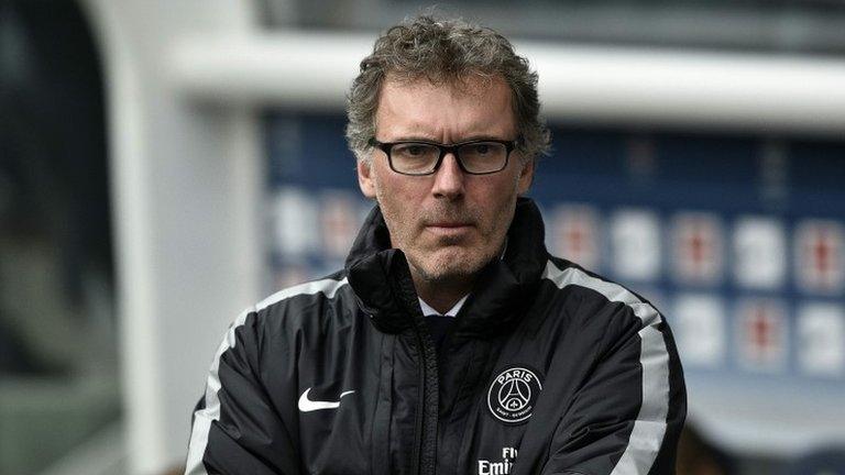 Paris St-Germain coach Laurent Blanc