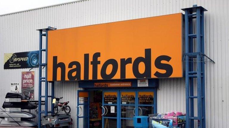 Halfords store