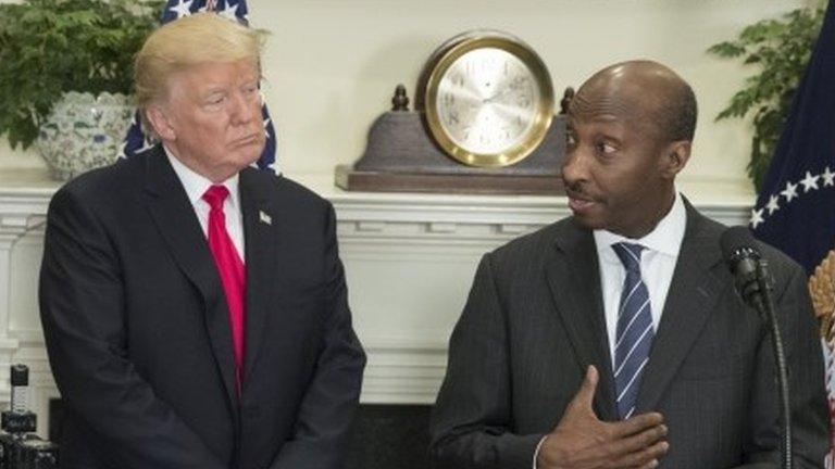 Donald Trump and Ken Frazier