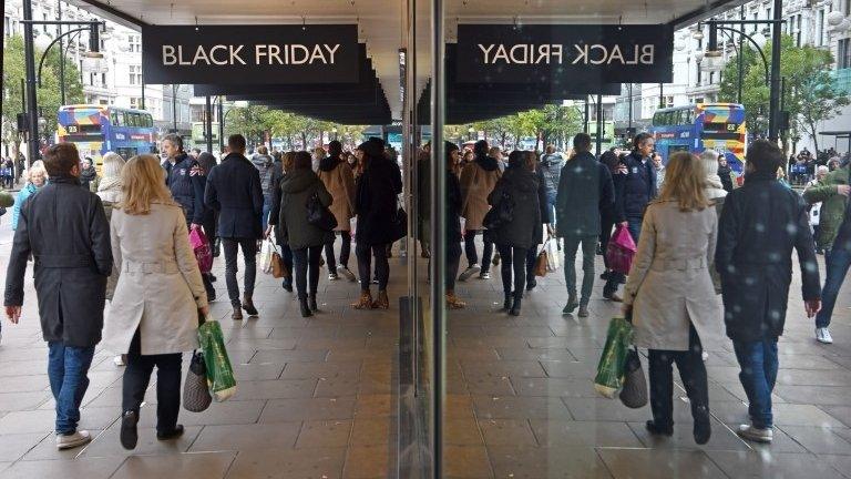 Shoppers on Black Friday