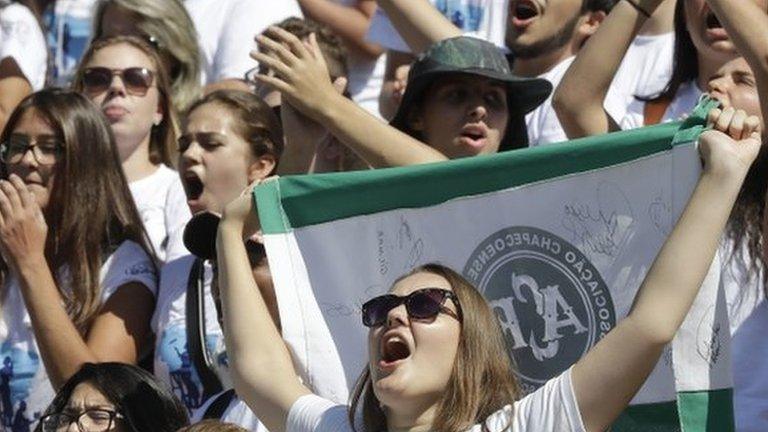 Chapecoense fans