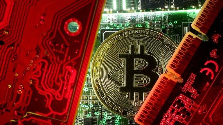 Bitcoin and circuit board