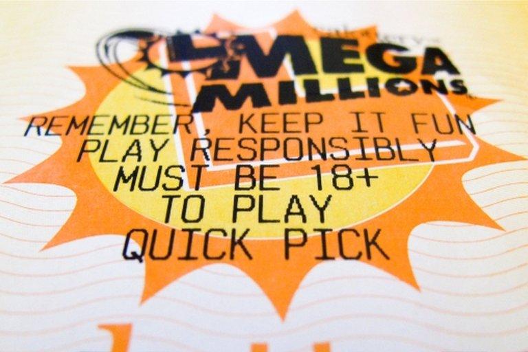 A New Jersey state lottery Mega Millions ticket