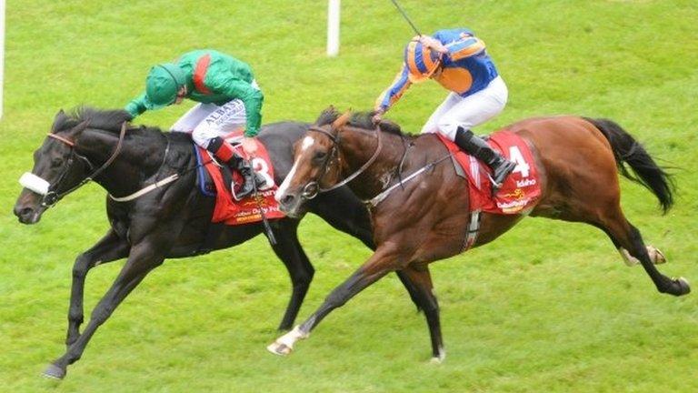 Harzand beats Idaho in the Irish Derby at the Curragh