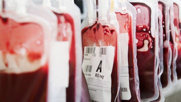 Blood bags (generic photo)