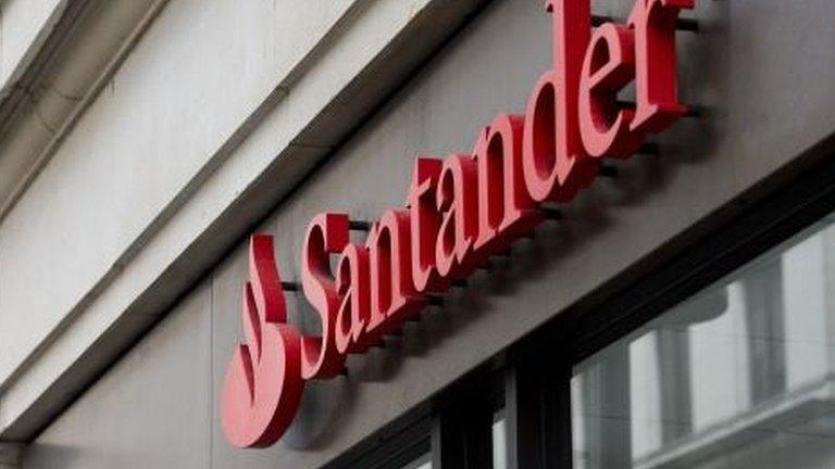 Santander sign