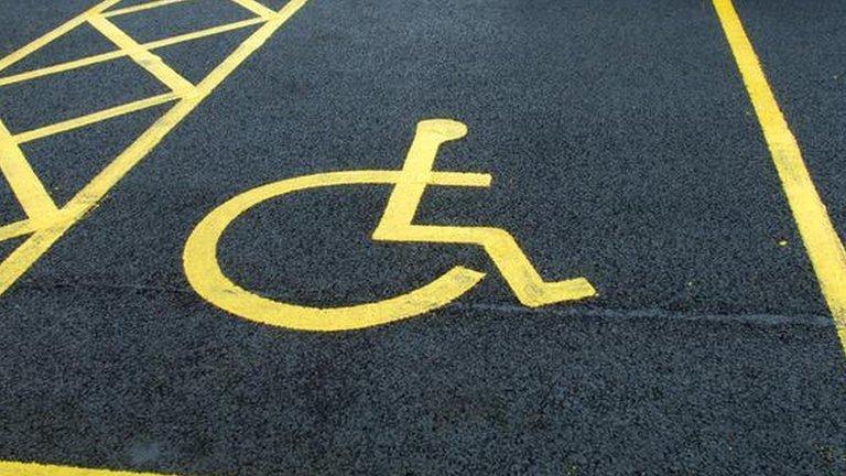 Disabled parking space