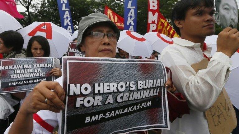 Protesters in Manila, 14 August 2016