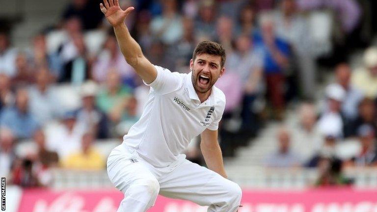 England cricketer Mark Wood