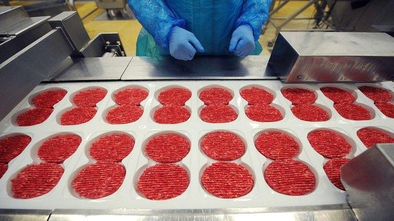 Beef steak production chain at Spanghero industrial factory in Castelnaudary, south-eastern France (file picture)