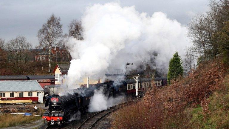 Flying Scotsman under steam