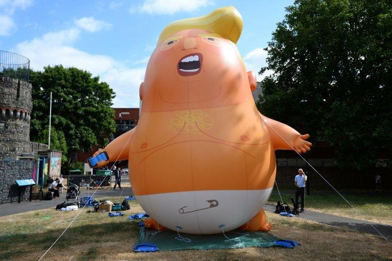 Donald Trump baby balloon