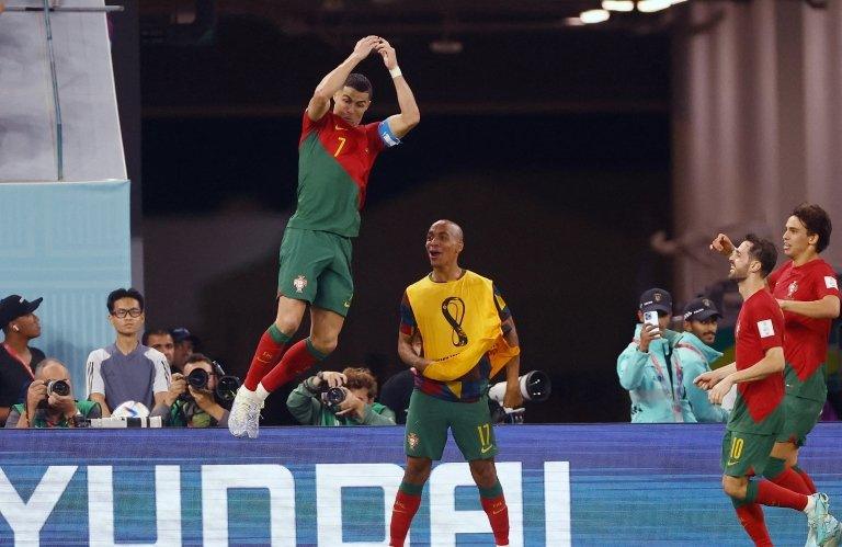 Ronaldo celebrates goal