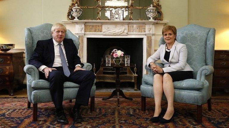 Boris Johnson and Nicola Sturgeon