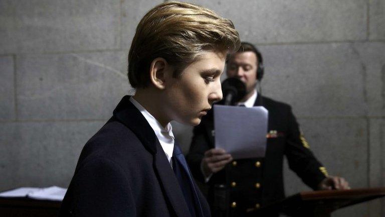 Barron Trump. Photo: 20 January 2017