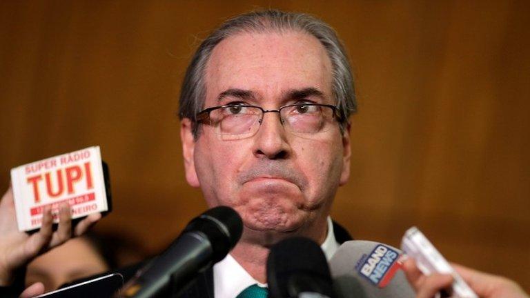 Eduardo Cunha announces his resignation