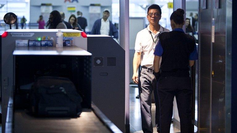 Security checks at John F. Kennedy Airport, New York. (File image)