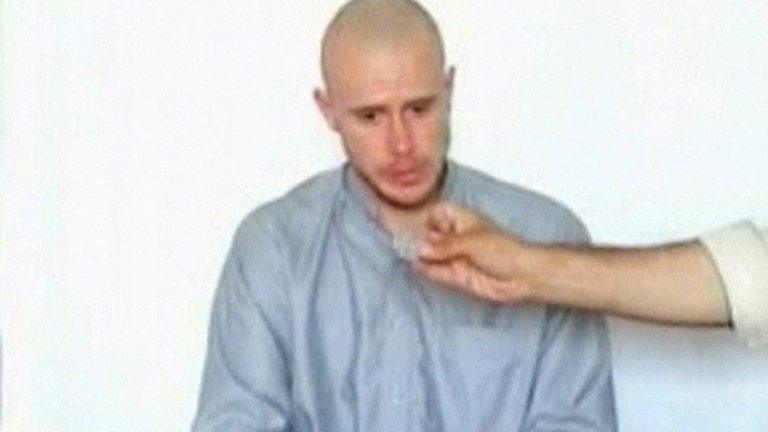 Still image taken from video of Sgt Bowe Bergdahl 19 July 2009