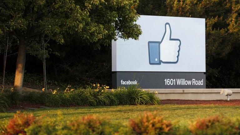 Facebook's headquarters in Menlo Park, California